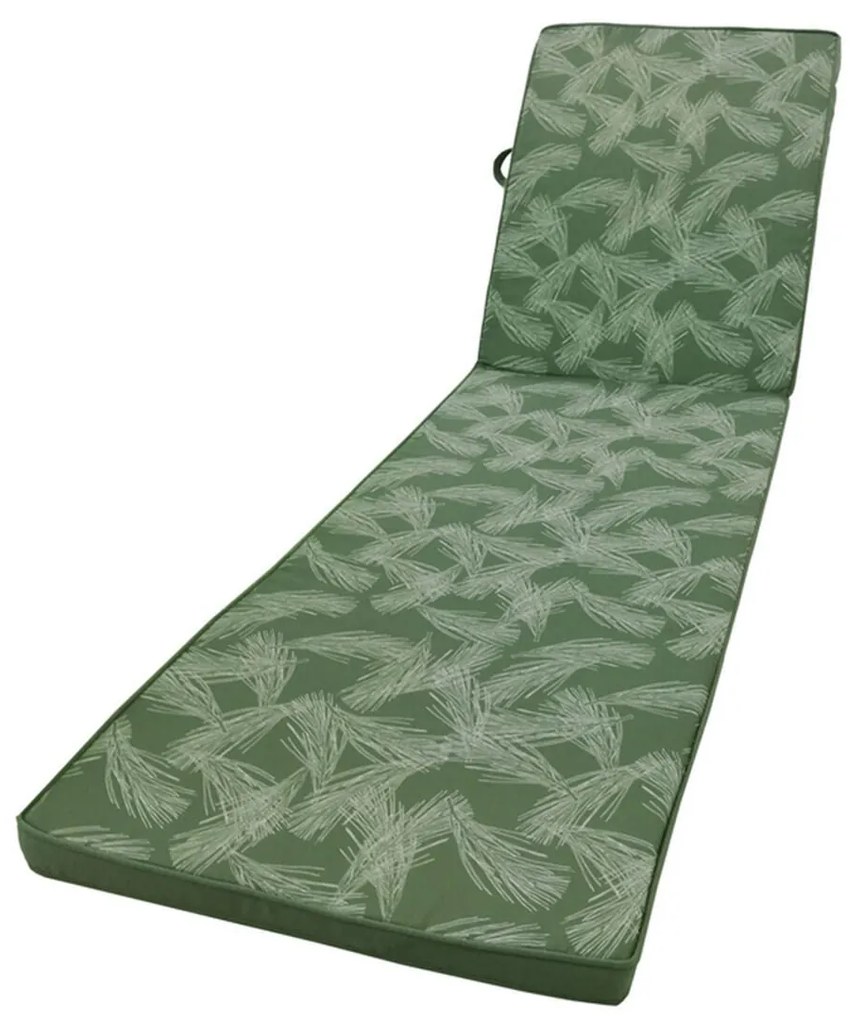 Almofada para Espreguiçadeira 190 x 55 x 4 cm Verde
