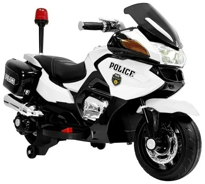 moto policial elétrica de dois lugares para crianças 12v