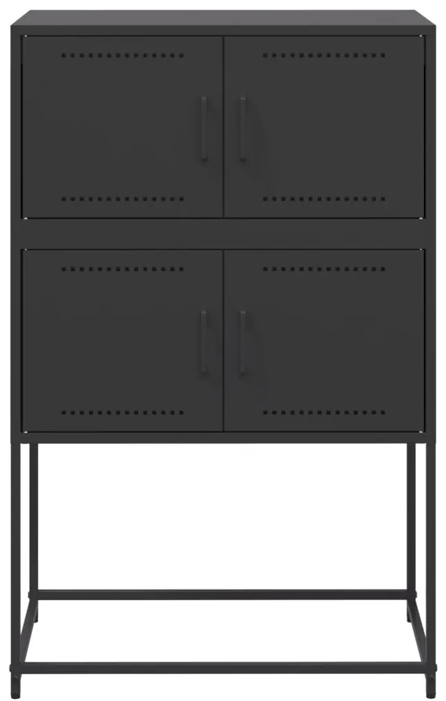 Aparador 68,5x38,5x107 cm aço preto