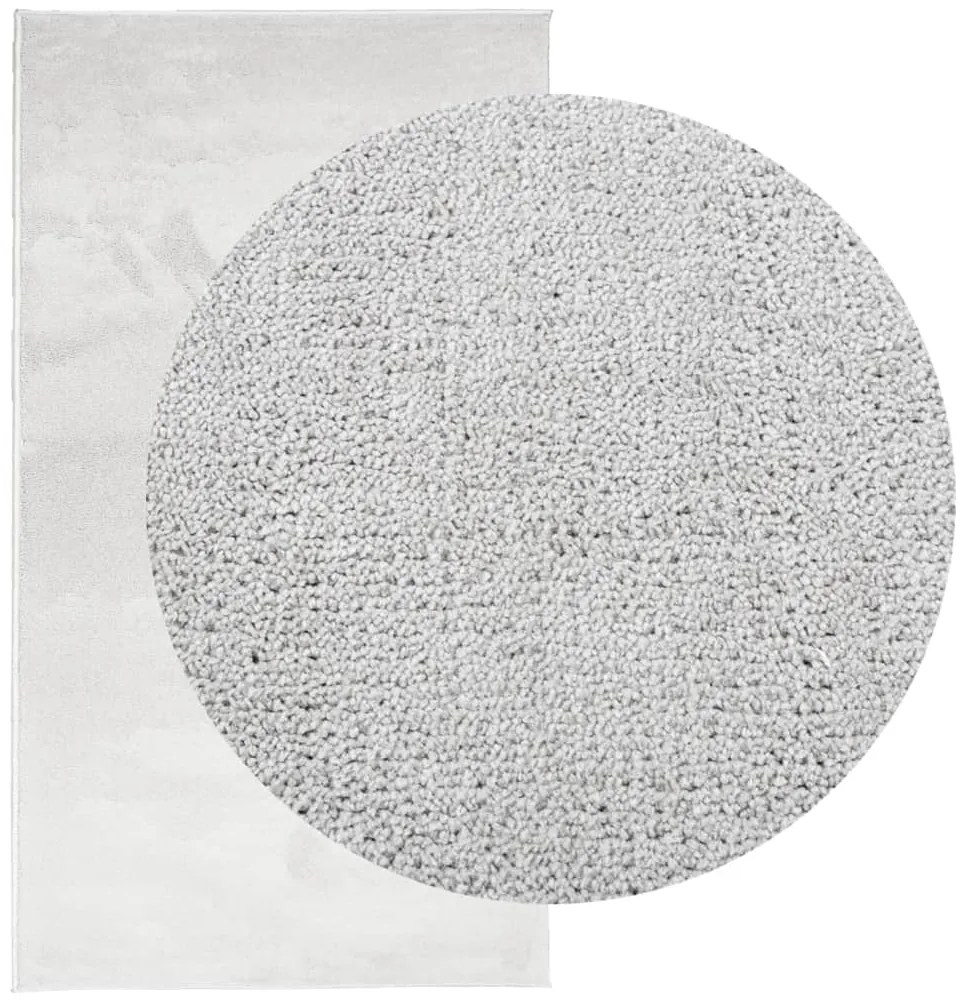 Tapete de pelo curto OVIEDO 80x150 cm cinzento