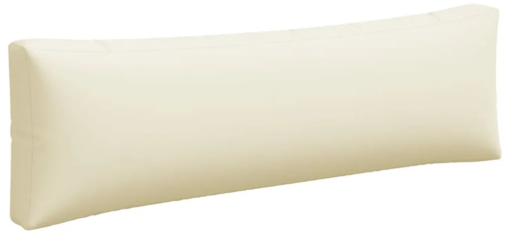 Almofadões de paletes 3 pcs tecido creme
