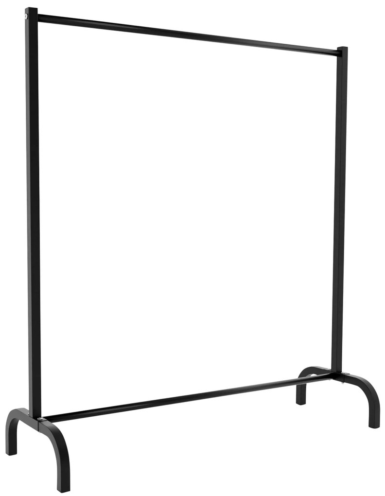 Cabideiro Lara em metal 120 x 38 x 120 cm Preto