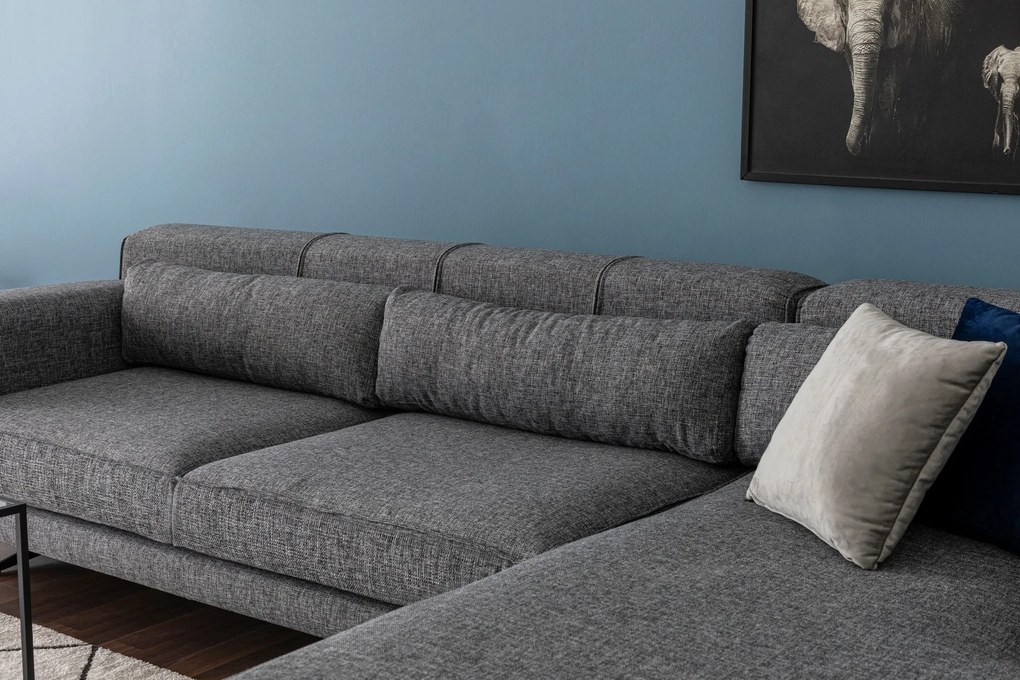 Sofá de Canto Jivago – Cinzento – 308 cm x 198 cm