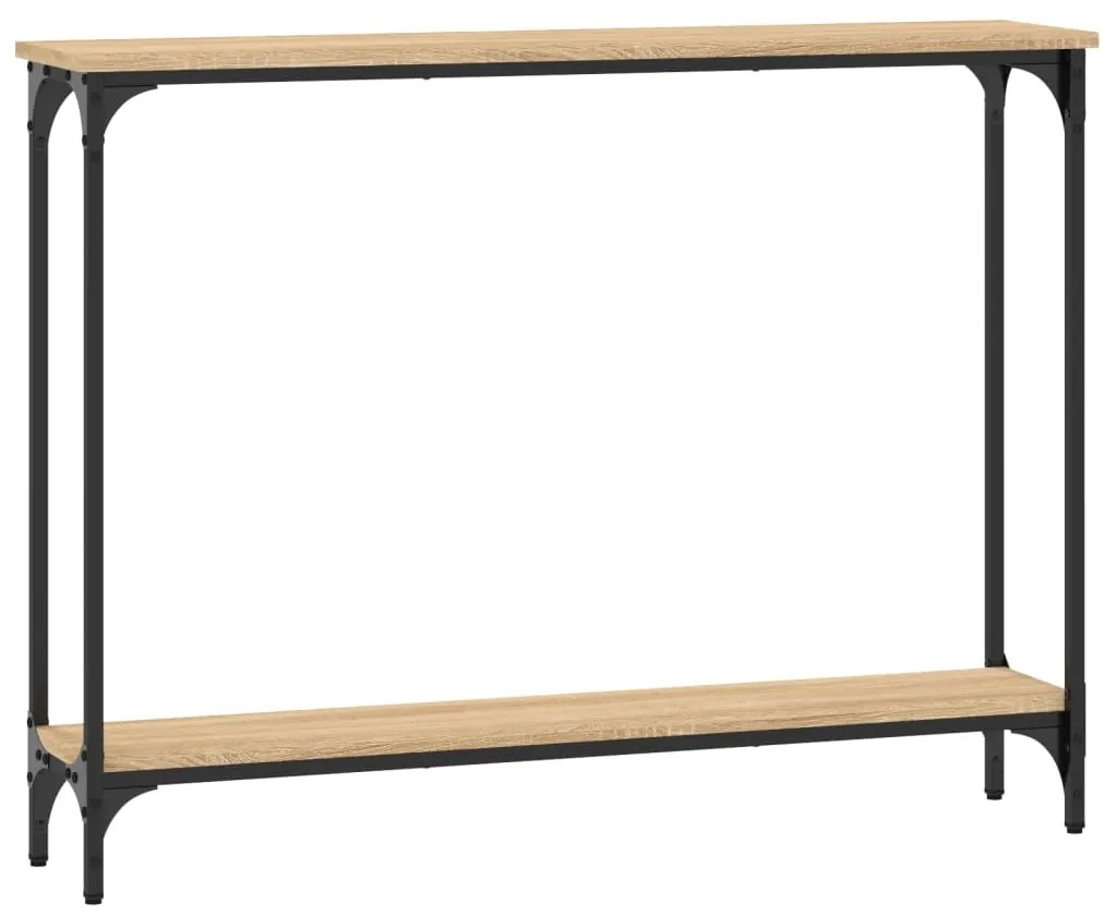 Mesa consola 100x22,5x75cm derivados de madeira carvalho sonoma