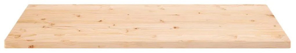 Tampo de mesa retangular 110x55x2,5 cm pinho maciço