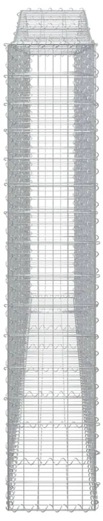 Cestos gabião arqueados 4pcs 400x30x160/180cm ferro galvanizado