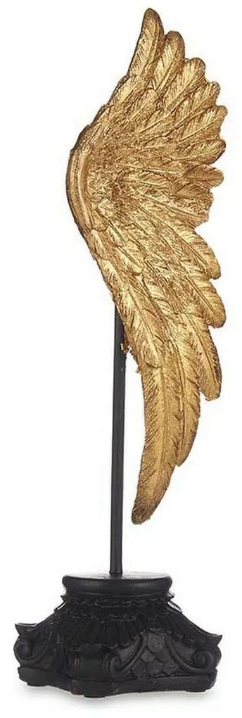 Figura Decorativa Dourado Asas de Anjo poliresina (8,5 x 32,5 x 10,5 cm)