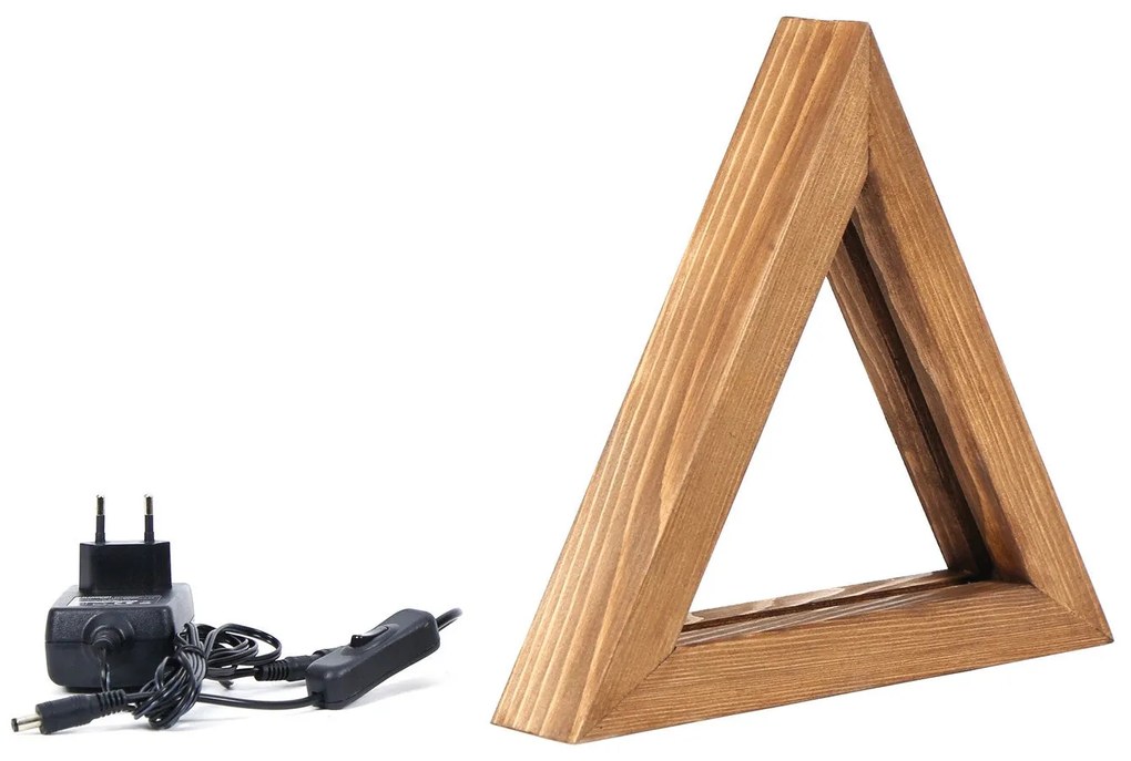 Candeeiro de Mesa KN08 – Castanho – 30 x 30 x 5 cm