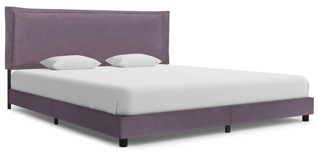 vidaXL Estrutura de cama 180x200 cm tecido cinzento-acastanhado