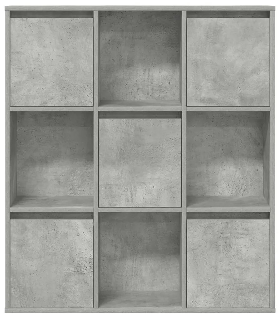 Estante 89x24x101,5 cm derivados de madeira cinzento cimento
