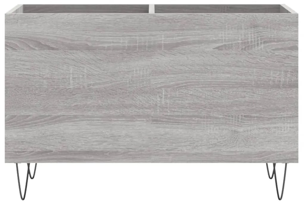 Armário p/ discos 74,5x38x48 derivados madeira cinzento sonoma