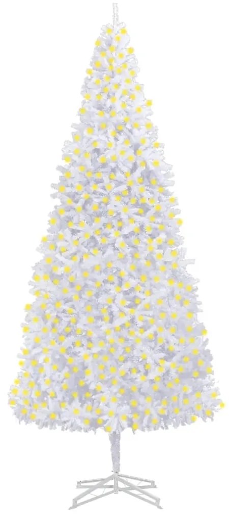 vidaXL Árvore de Natal artificial pré-iluminada 500 cm branco