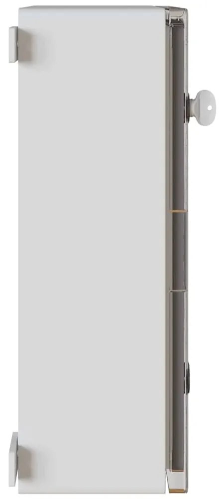Armário de Controle IP65 À Prova d'Água Cinza 40x17,5x50 cm Plástico A
