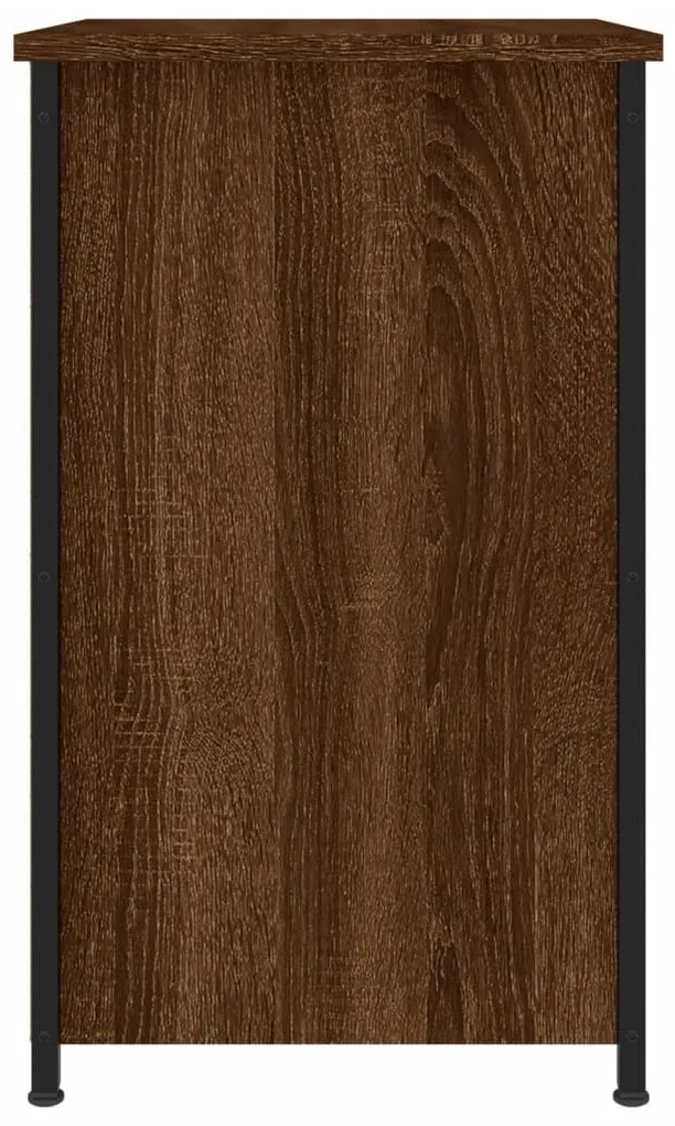 Mesas de cabeceira 2 pcs derivados de madeira carvalho castanho