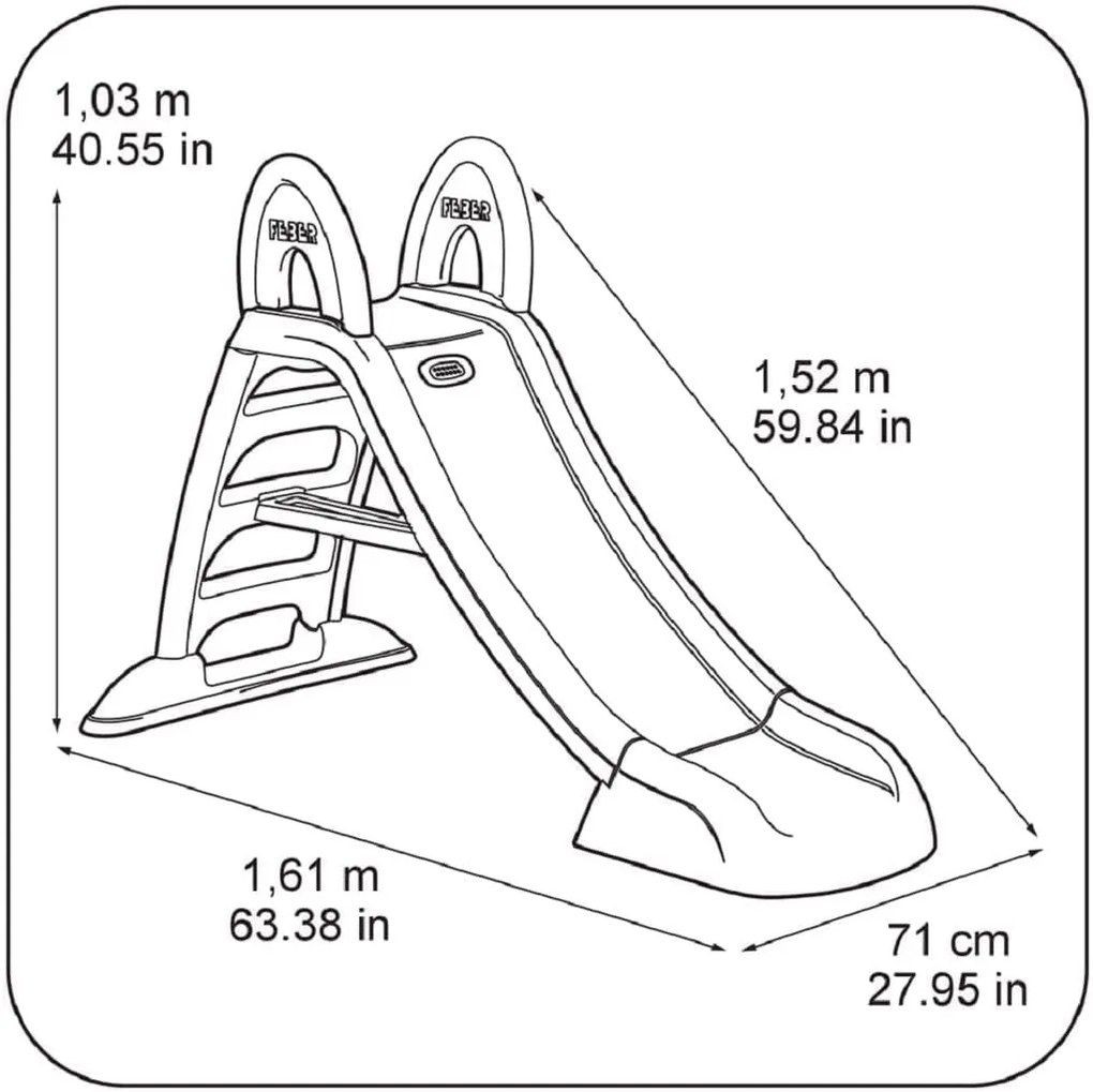 Escorrega infantil FEBER Slide Plus agua