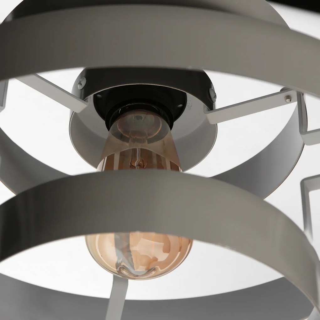 Candeeiro suspenso retro verde redondo - Halo Cirque Retro