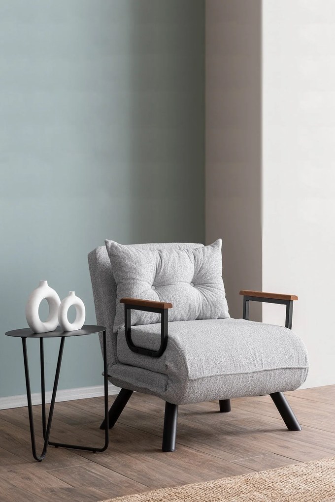 Sofá-cama de 1 Lugar Sando – Cinzento – 175x60 cm
