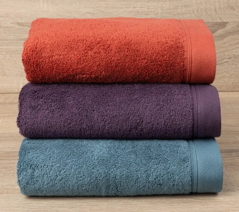 Toalhas banho 100% algodão penteado 580 gr.: Lagon / Azulado 2E428 1 tapete banho 100% algodão penteado 60x120 cm premium 1.000 gr./m2 mesma cor