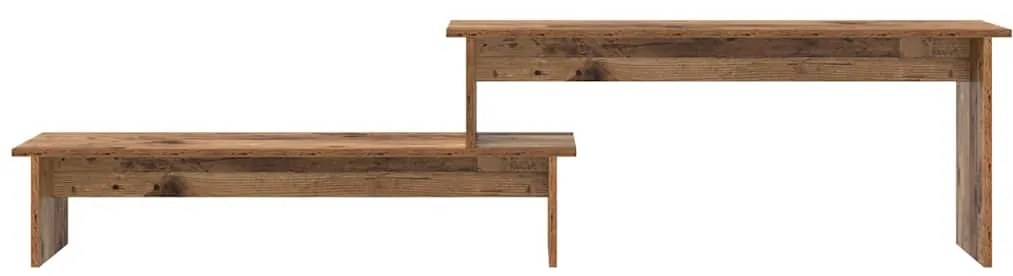 Gabinete para TV com prateleira Madeira antiga 180 x 30 x 43 cm