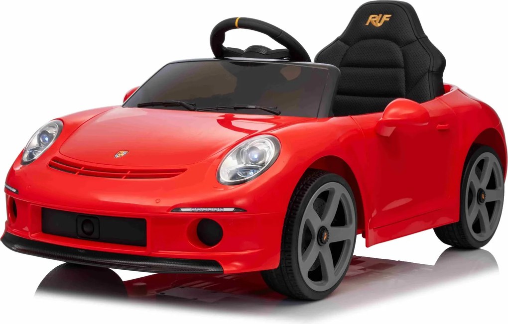 Carro elétrico para crianças RUF GT 12V,com portas rebatíveis, comando remoto, luzes LED dianteiras e traseiras, entrada USB/Aux, bateria de lítio, li