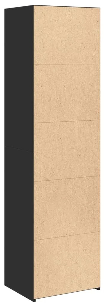 Armário alto 50x41x185 cm derivados de madeira preto