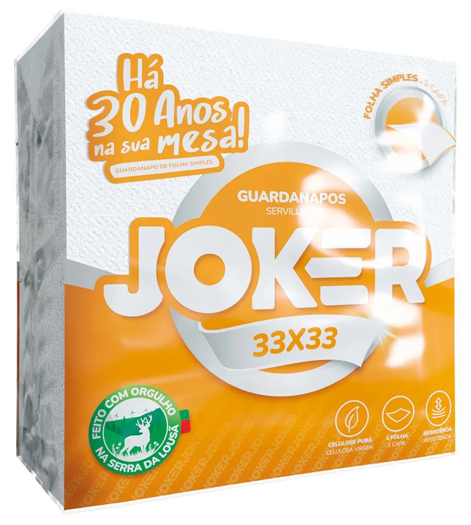 Guardanapo Joker 1 Folha 33X33cm Pack 60
