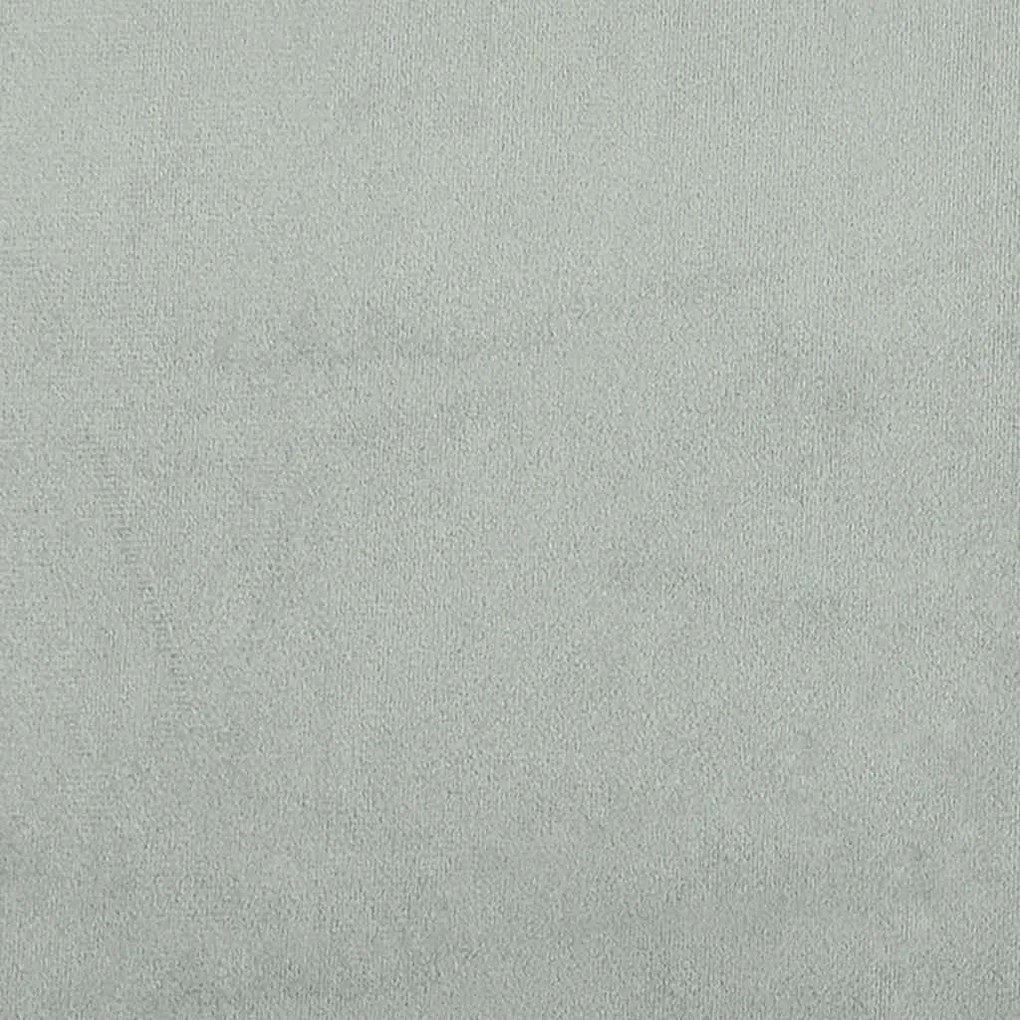 Poltrona com apoio de braços 54 cm veludo cinzento-claro