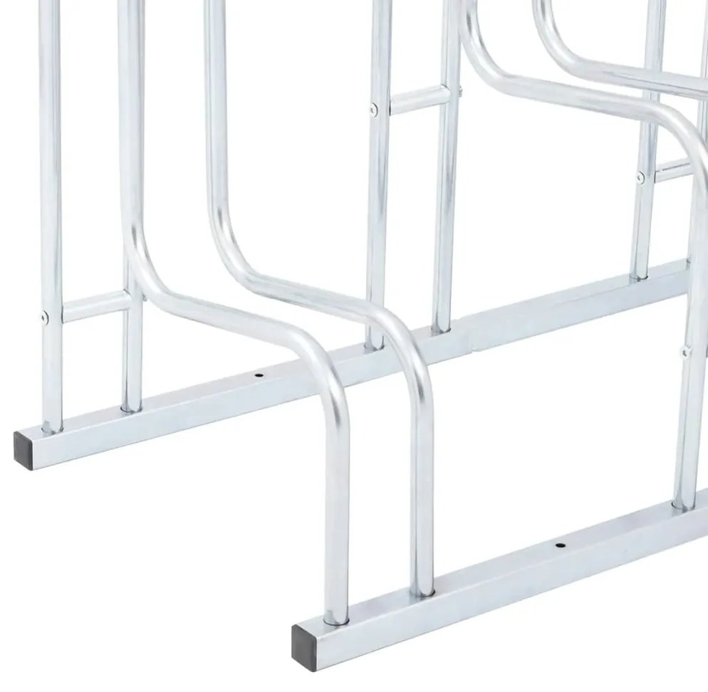 Suporte independente para 5 bicicletas aço galvanizado