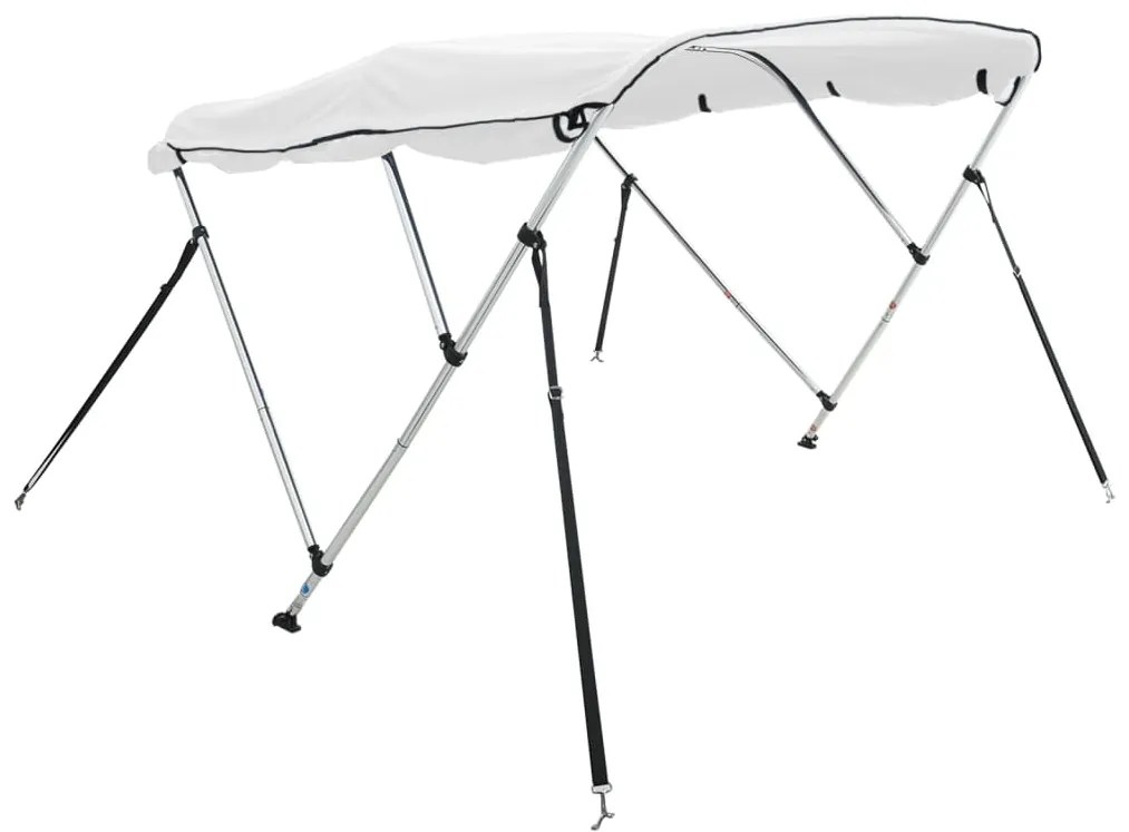 Toldo de 3 arcos Bimini c/ paredes laterais 183x(170-182)x137cm