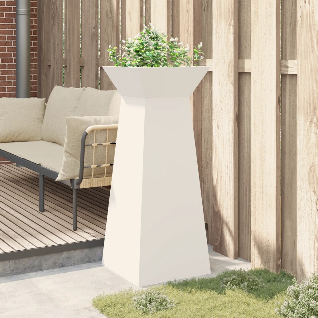 Suporte para Plantas Branco Metal 40 x 40 x 101 cm