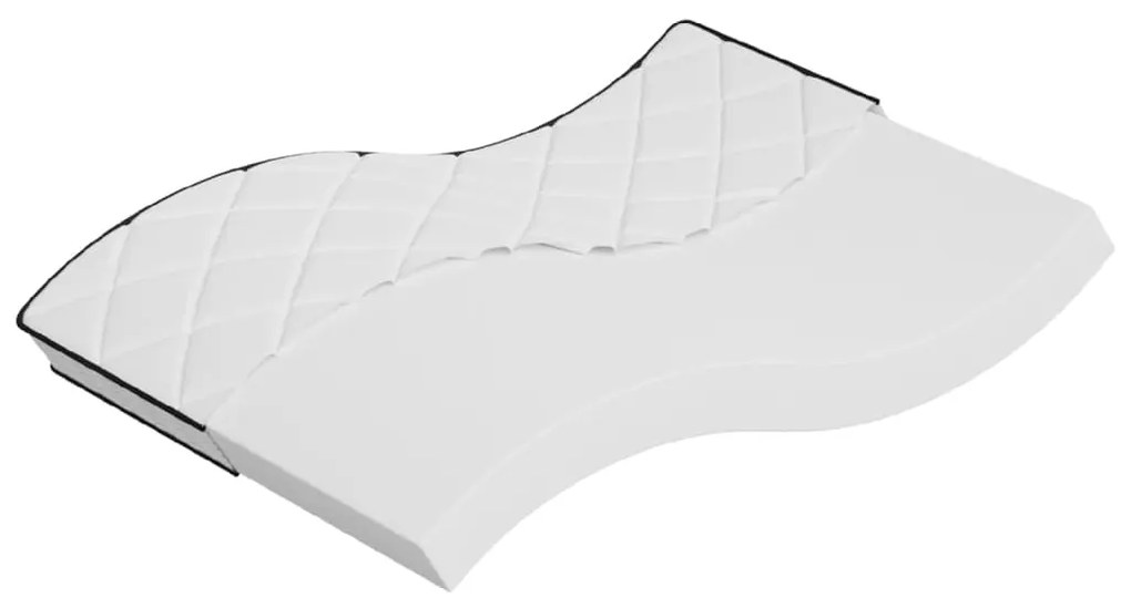 vidaXL Colchão de espuma médio suave 140x190 cm