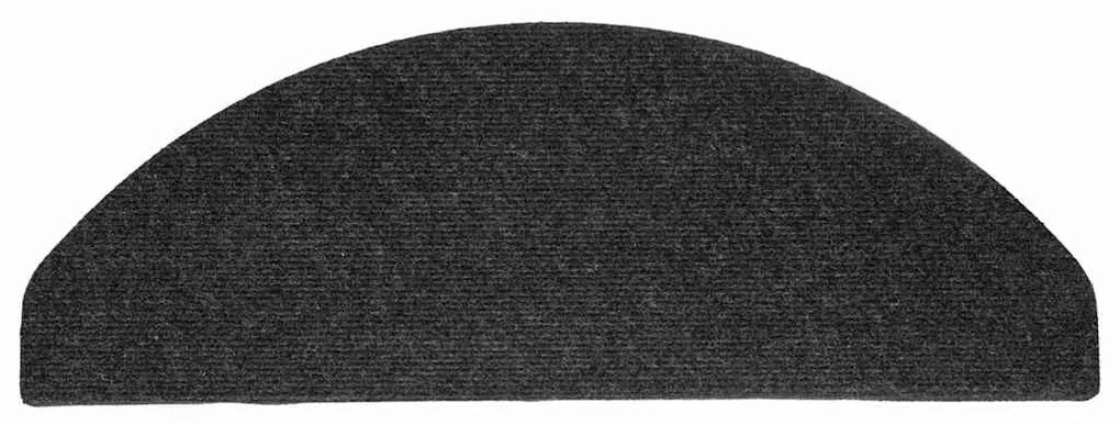 Tapetes de escada adesivos 30 pcs 65x22,5x3,5 cm preto