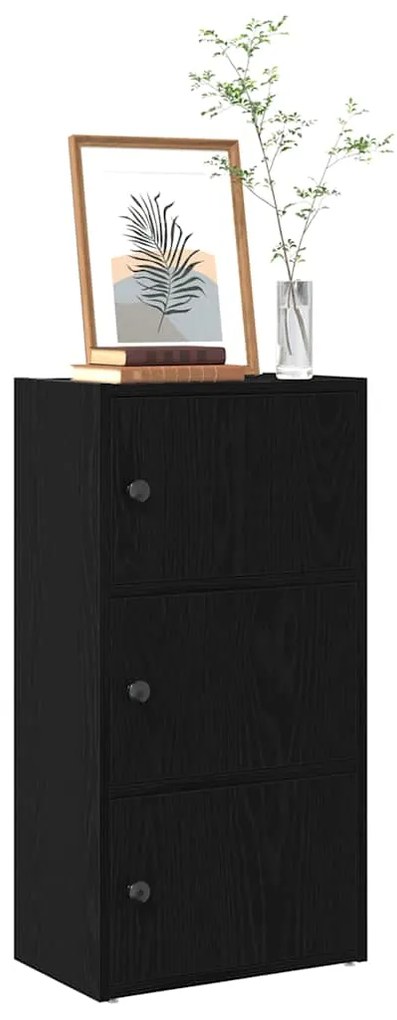 vidaXL Estante 40x24x77 cm derivados de madeira carvalho preto