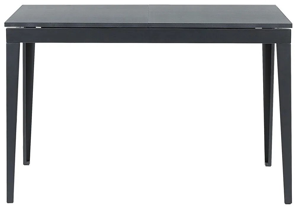 Mesa de jantar extensível preta 120/160 x 80 cm NORLEY Beliani