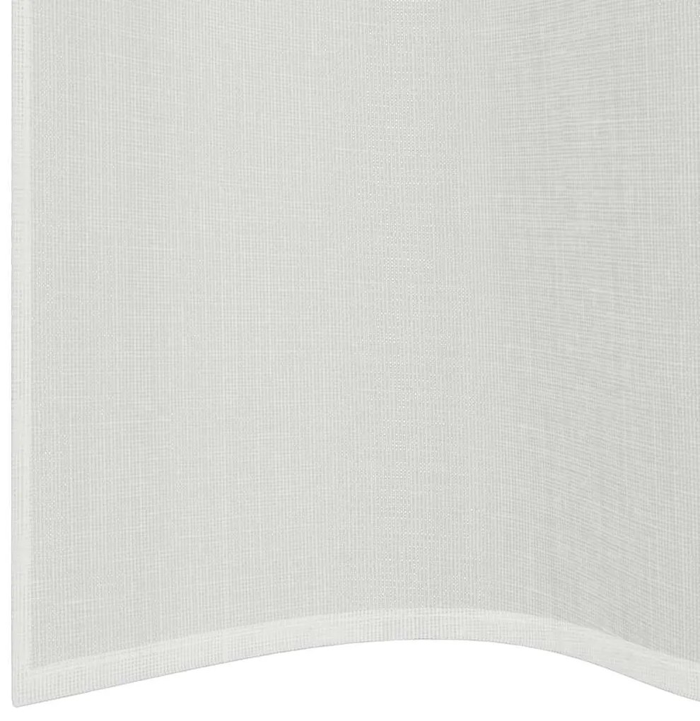 Cortinas de voile com ilhós 2 pcs branco
