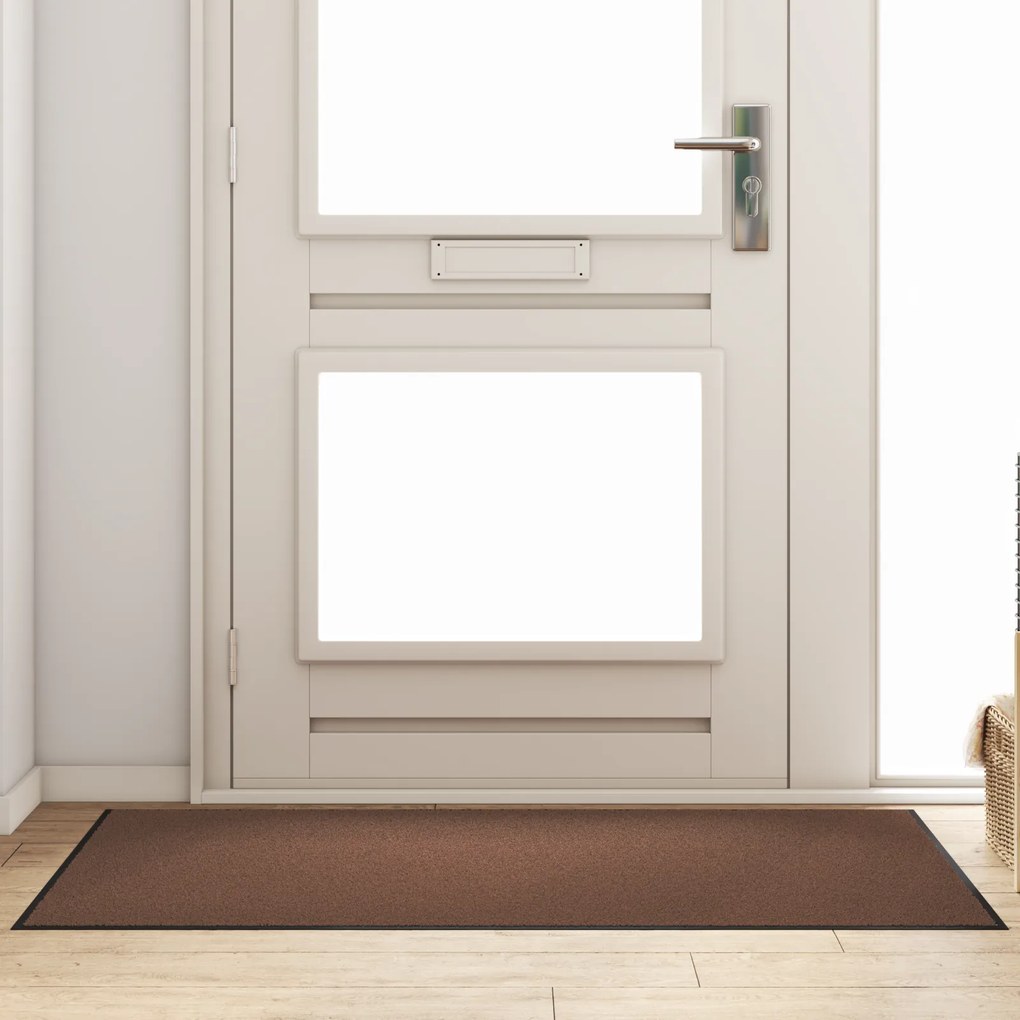 Capacho Retangular vidaXL Castanho 90x150 cm