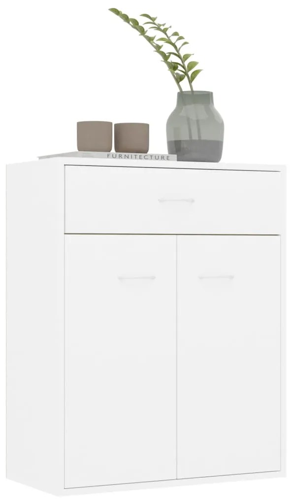 Aparador 60x30x75 cm contraplacado branco