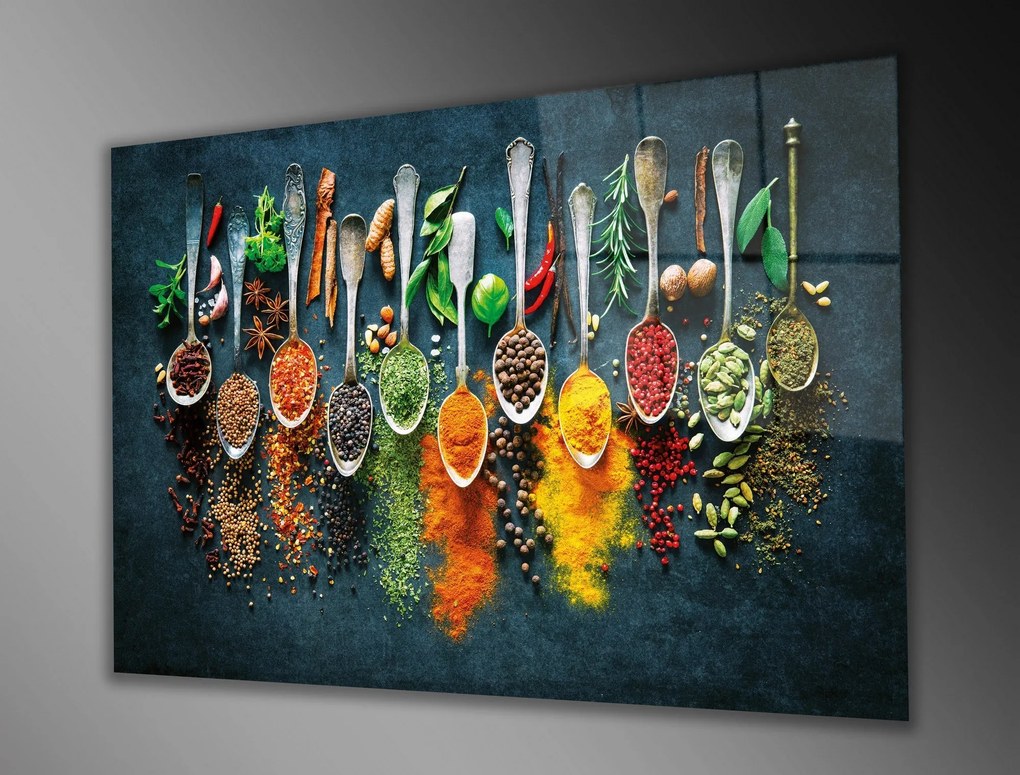 Pintura Decorativa em Vidro Temperado 0464 – Multicolor – 46 x 72 cm