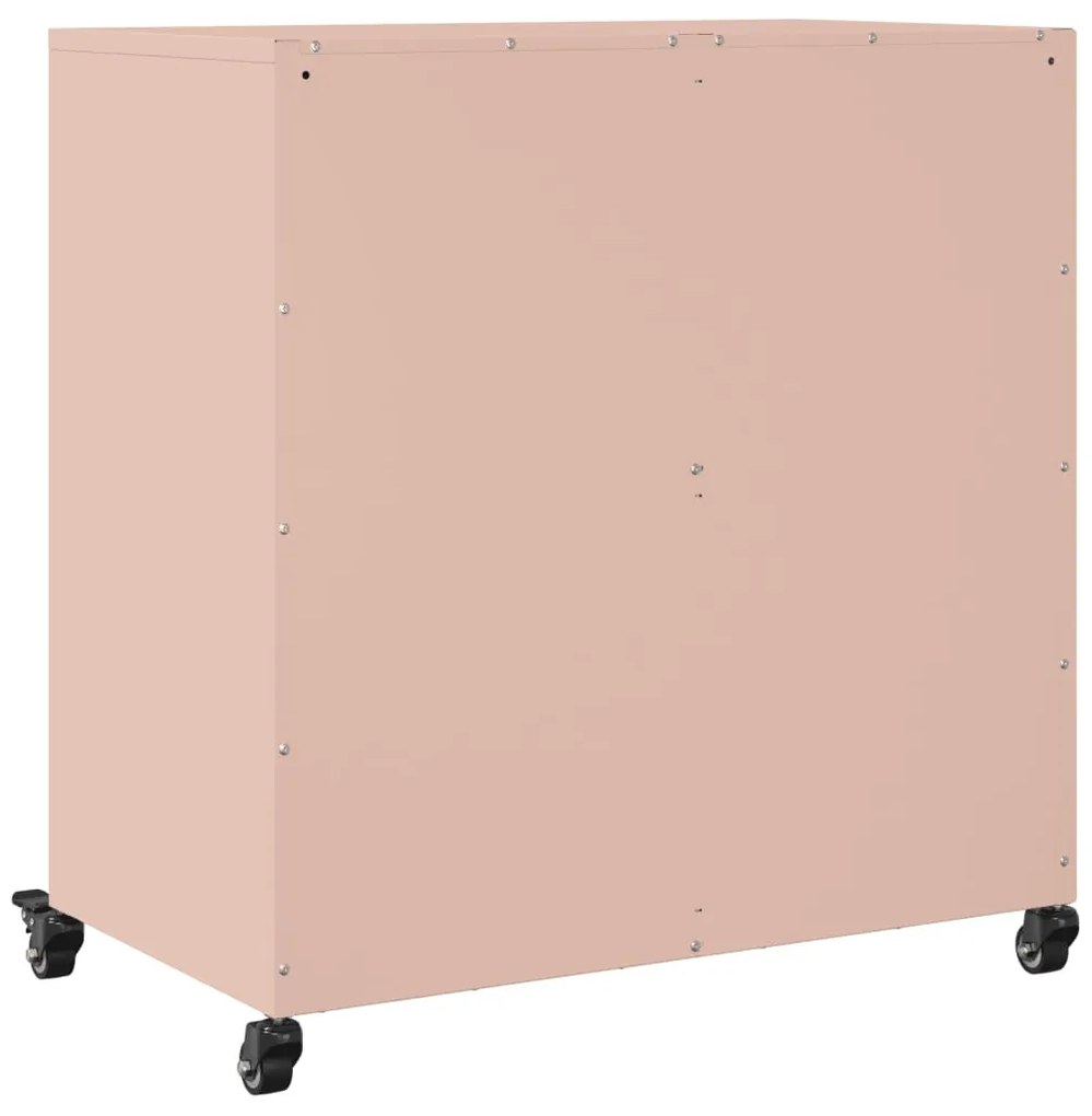Aparador 68x39x72 cm aço rosa