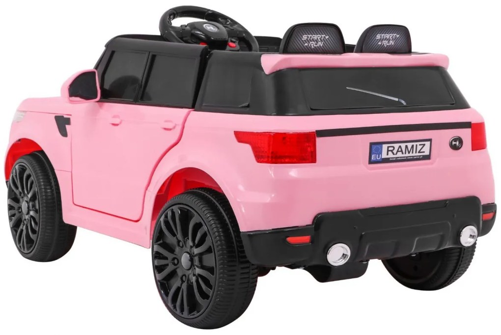 Carro elétrico para Crianças Start Run, 12V Rodas e assento plástico Rosa