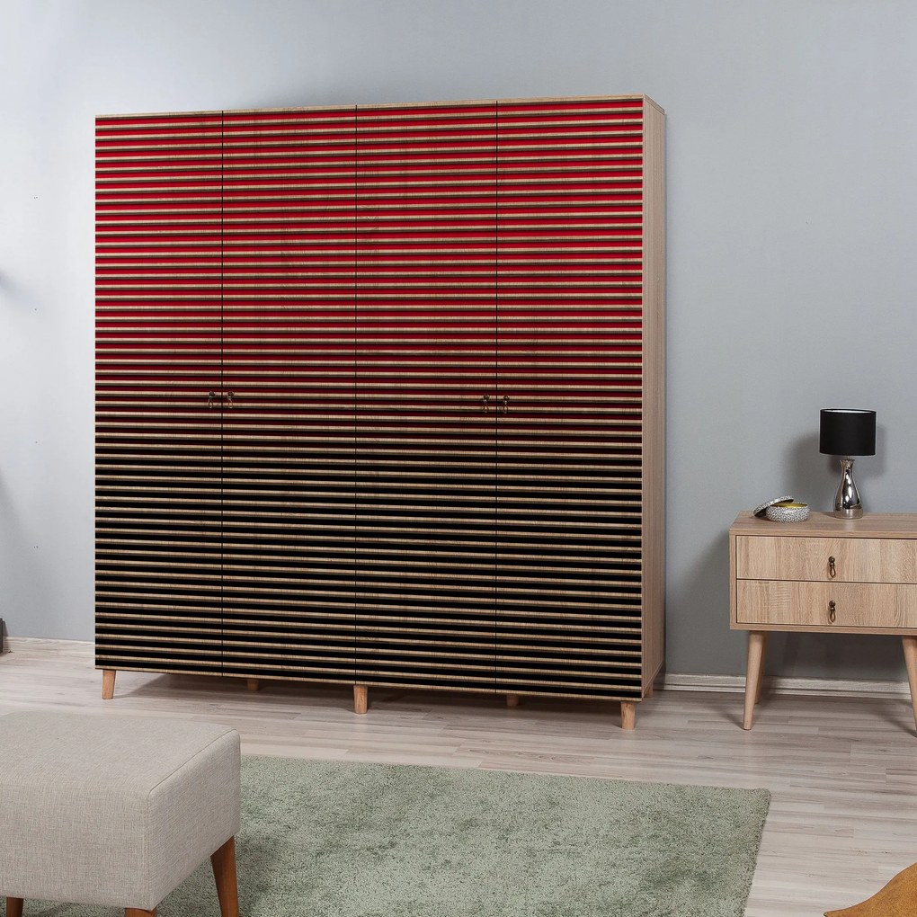 Roupeiro Imaj – Carvalho Sonoma – 180x192x52 cm