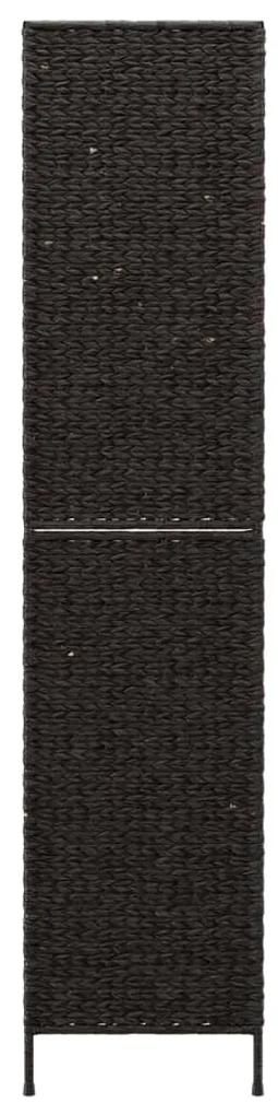 Biombo de 4 painéis 163x180 cm jacinto de água preto