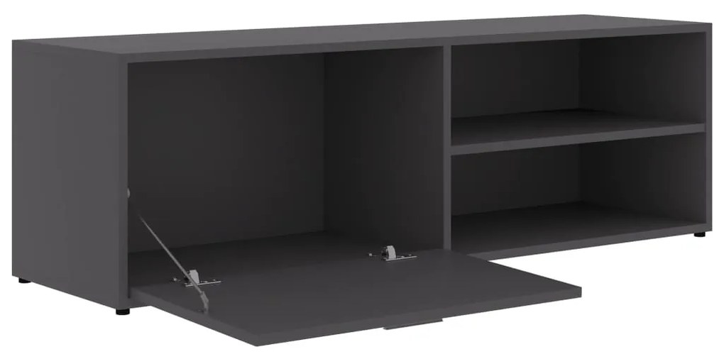 Móvel de TV 120x34x37 cm derivados de madeira cinzento