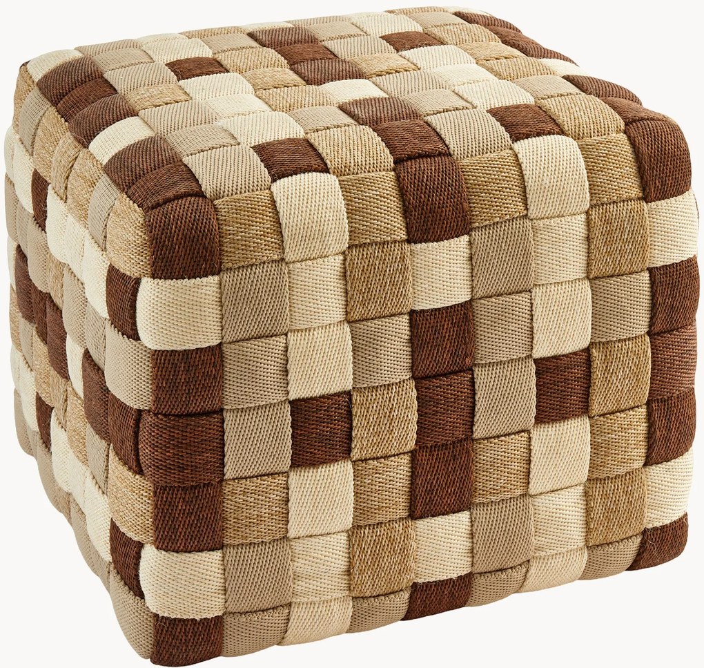Pufe de jardim artesanal Braided