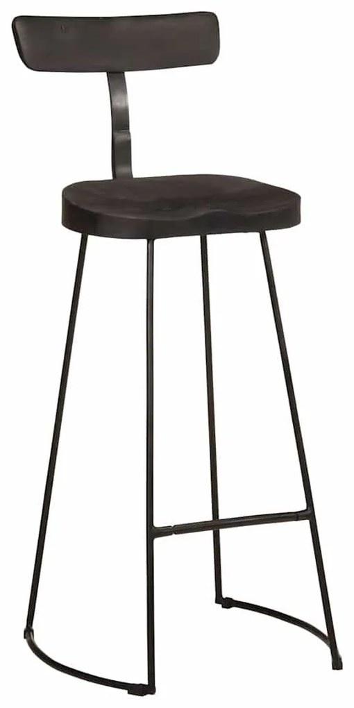 Bancos de bar 2 pcs 49x43x103 cm madeira de mangueira maciça