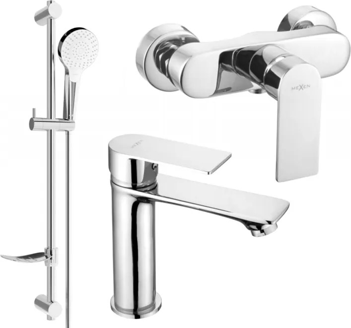 Mexen Royo DF05 conjunto de chuveiro, cromado - 72204DF05-00