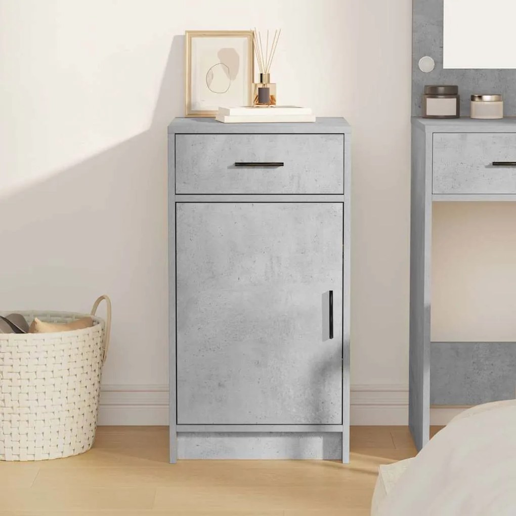 Sideboard vidaXL Cinzento Concreto 40x41x75 cm Madeira de Engenharia
