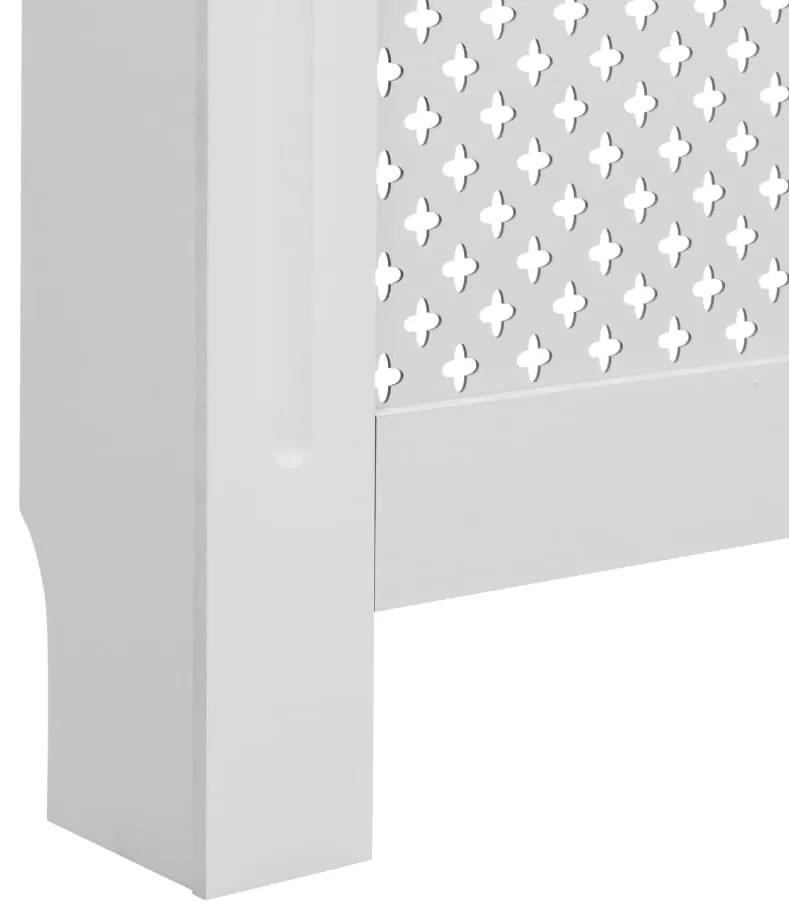 Cobertura de radiador 172x19x81,5 cm MDF branco