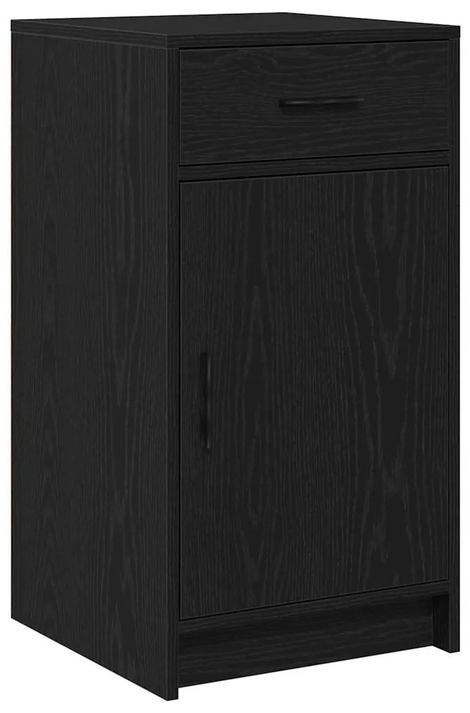 Buffet vidaXL Preto Carvalho 40x41x75 cm Madeira de engenharia