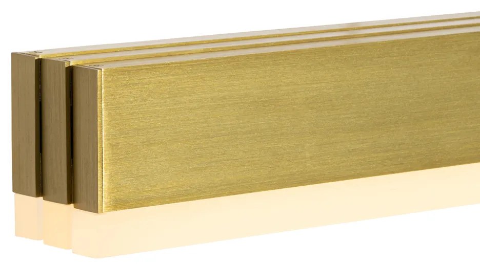 Candeeiro Pendente Ajustável Dourado c/ LED Incluído - Lamba Moderno